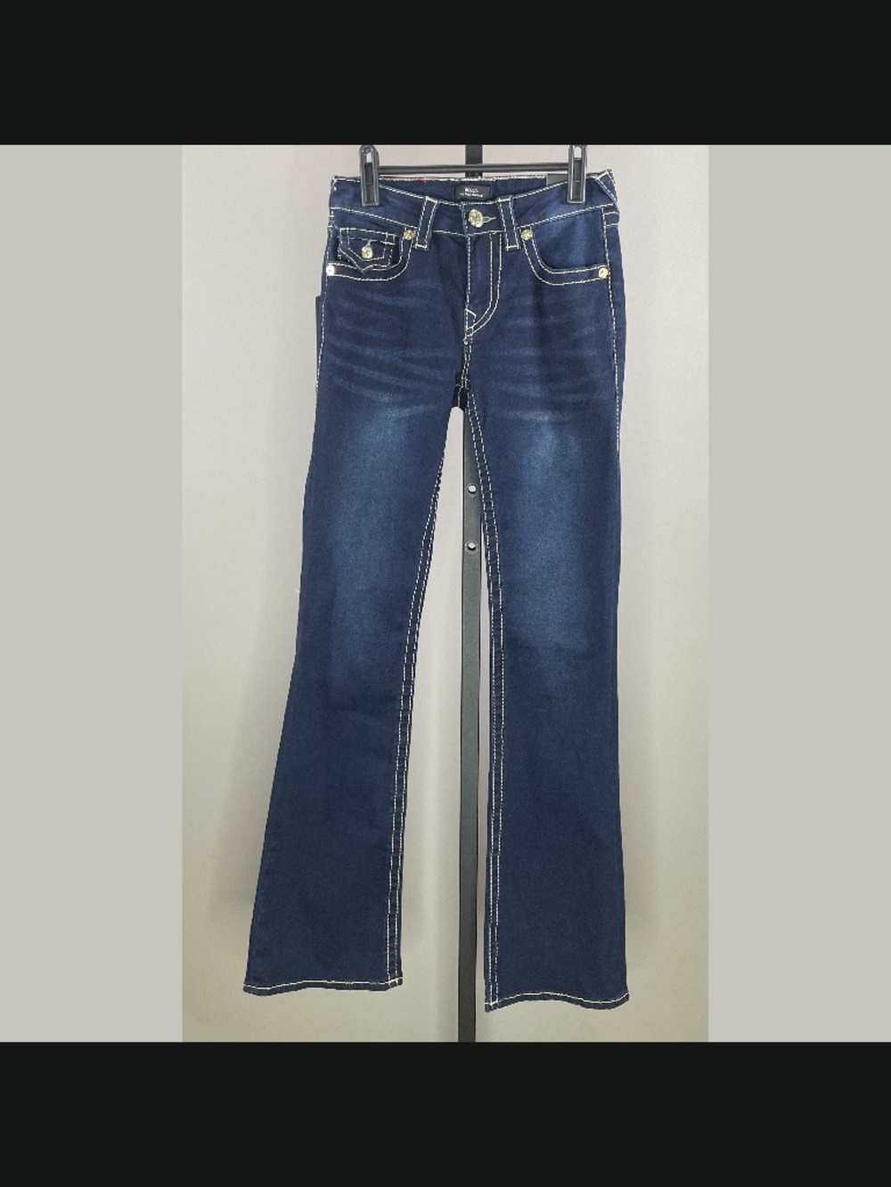 NEW True Religion Jeans Womens 26 blue denim Becca boot designer casual